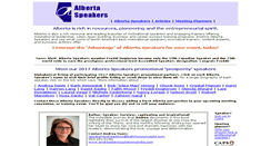 Desktop Screenshot of albertaspeakers.com